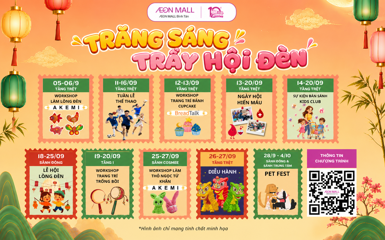 🌕 TRĂNG SÁNG – TRẨY HỘI ĐÈN TẠI AEON MALL BÌNH TÂN