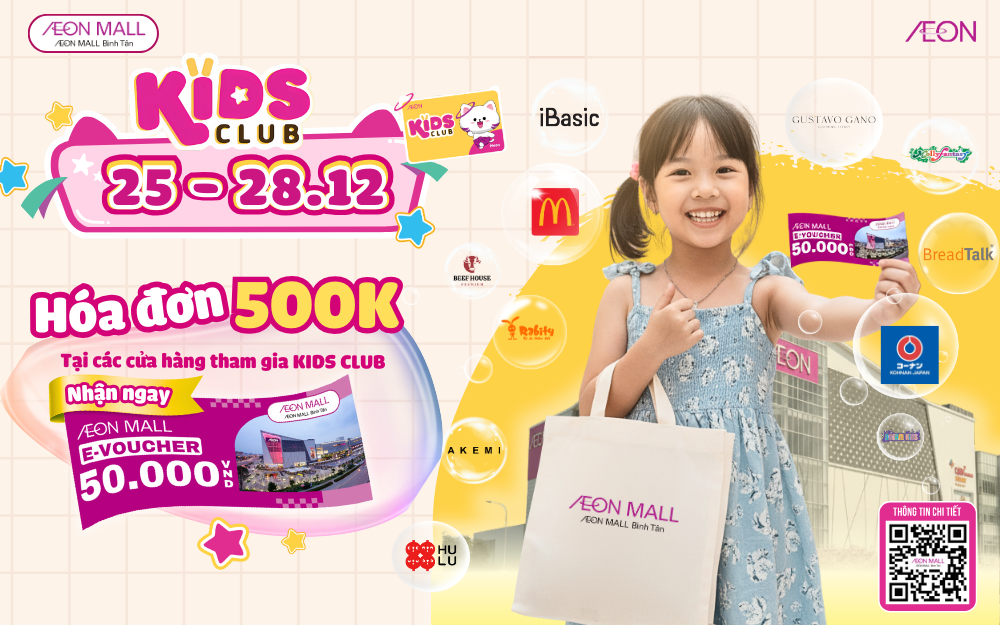 Chương trình ưu đãi KIDS CLUB tháng 12