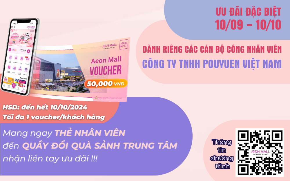 ƯU ĐÃI CHO CBCNV POUYUEN VIỆT NAM