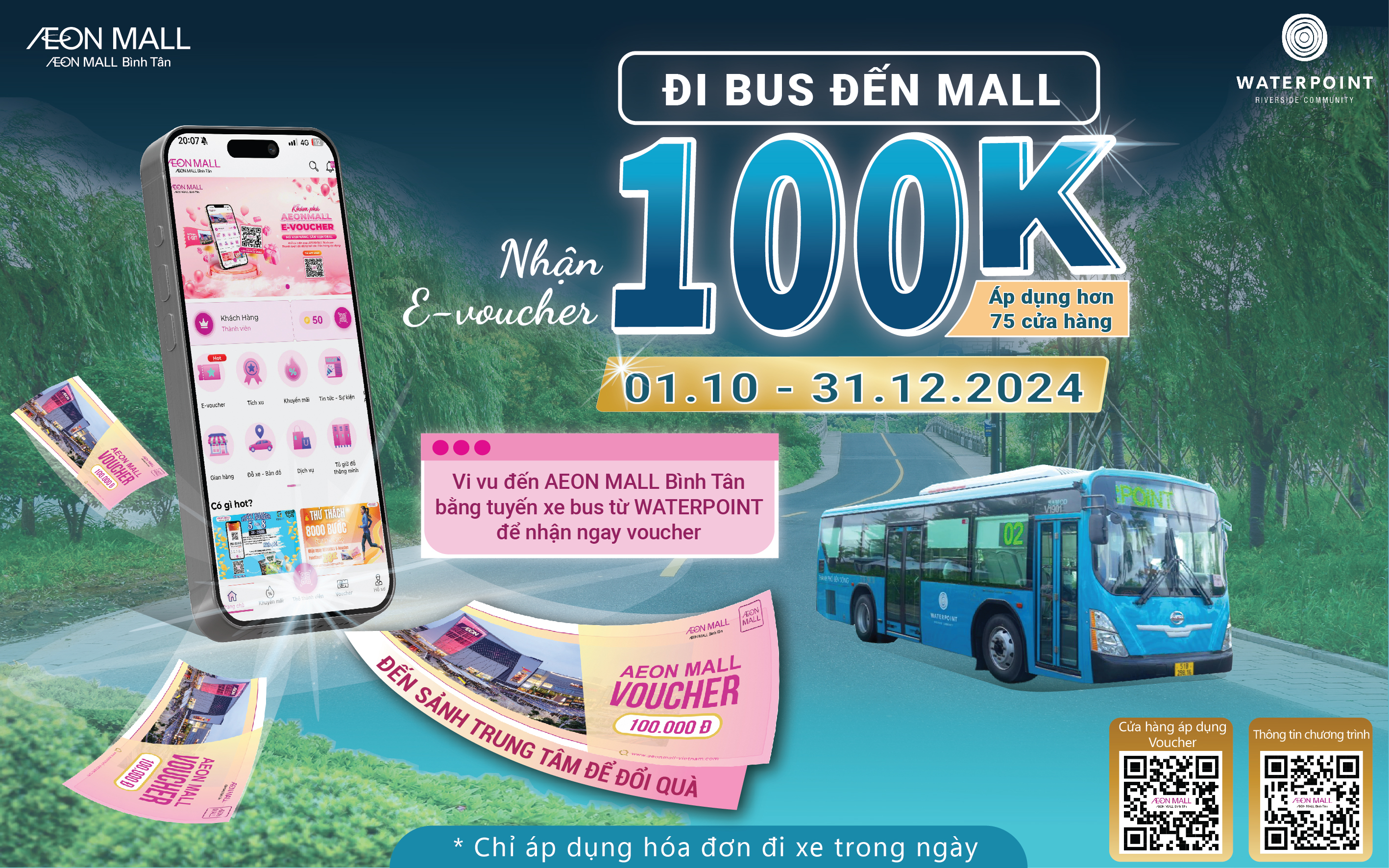 ĐI BUS ĐẾN MALL - NHẬN NGAY E-VOUCHER 100K