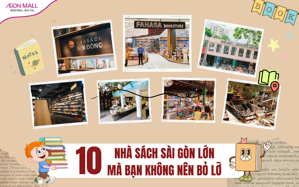 Top 10 nhà sách Sài Gòn lớn mà bạn nên ghé thăm một lần
