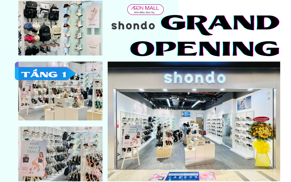 SHONDO KHAI TRƯƠNG CỬA HÀNG MỚI TẠI AEON MALL BÌNH TÂN