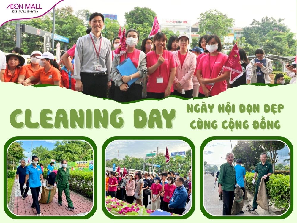 AEON COMMUNITY CLEANING DAY – CÙNG CỘNG ĐỒNG CHUNG TAY DỌN DẸP