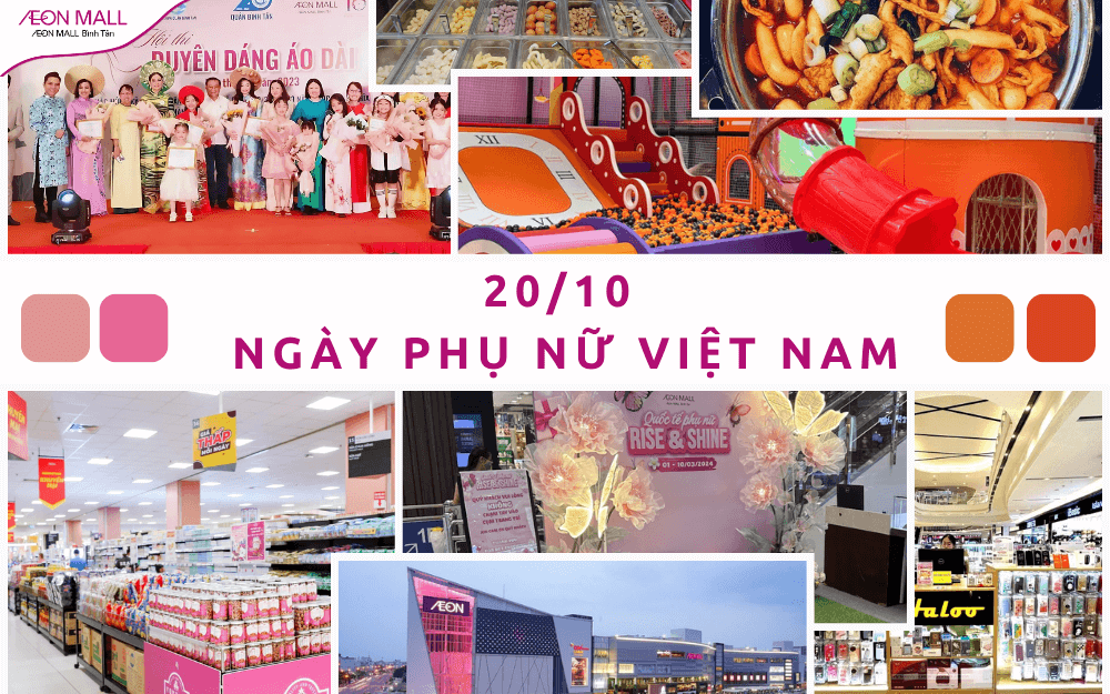 20/10 là ngày gì? Gợi ý hoạt động thú vị tại AEON MALL Bình Tân