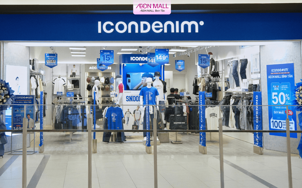 GRAND OPENING: ICON DENIM CHÍNH THỨC KHAI TRƯƠNG TẠI AEON MALL BÌNH TÂN - SĂN DEAL CỰC CHẤT!