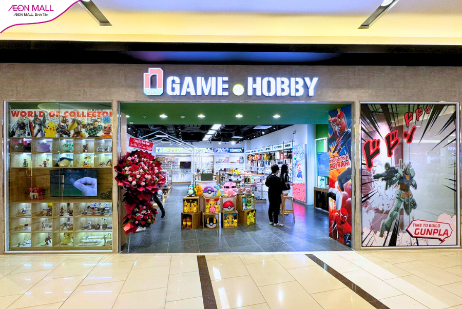 N-SHOP CẬP BẾN AEON MALL BÌNH TÂN VỚI DÀN GUNDAM, POKEMON, MÁY GAME…SIÊU ĐỈNH