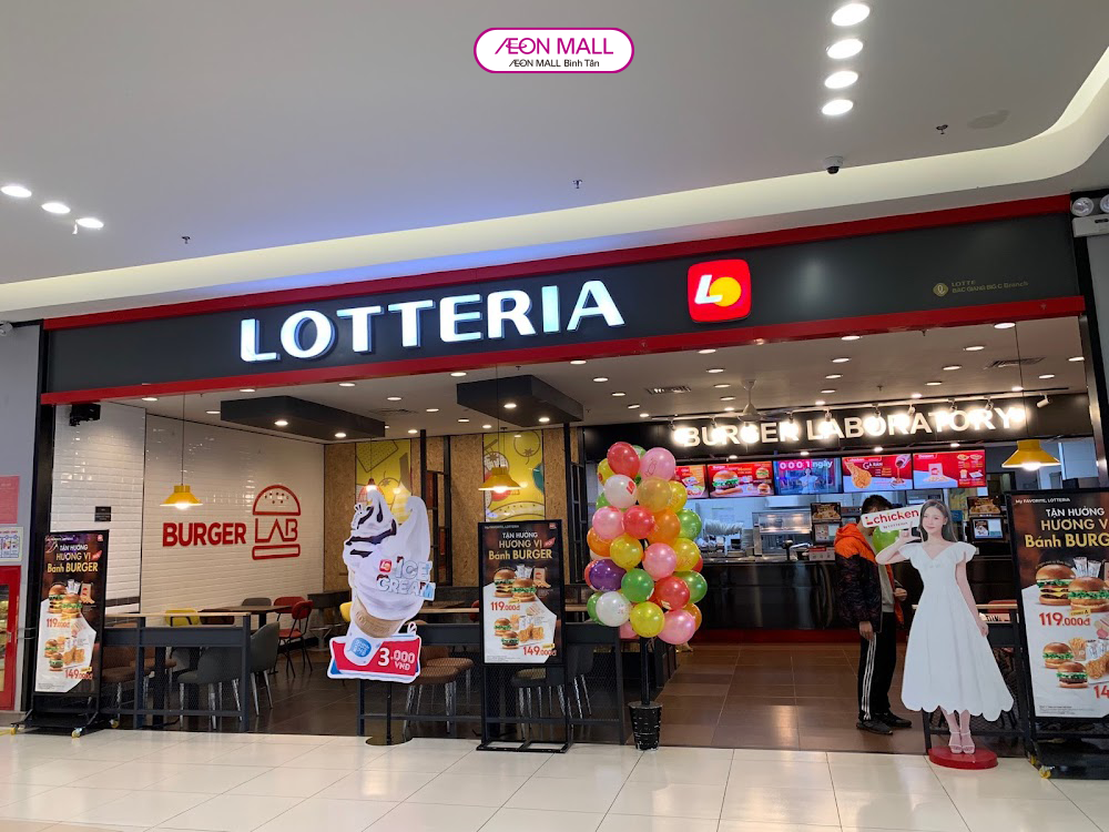 CÀN QUÉT THỰC ĐƠN LOTTERIA AEON MALL BÌNH TÂN CỰC ĐÃ CÙNG HỘI BẠN THÂN