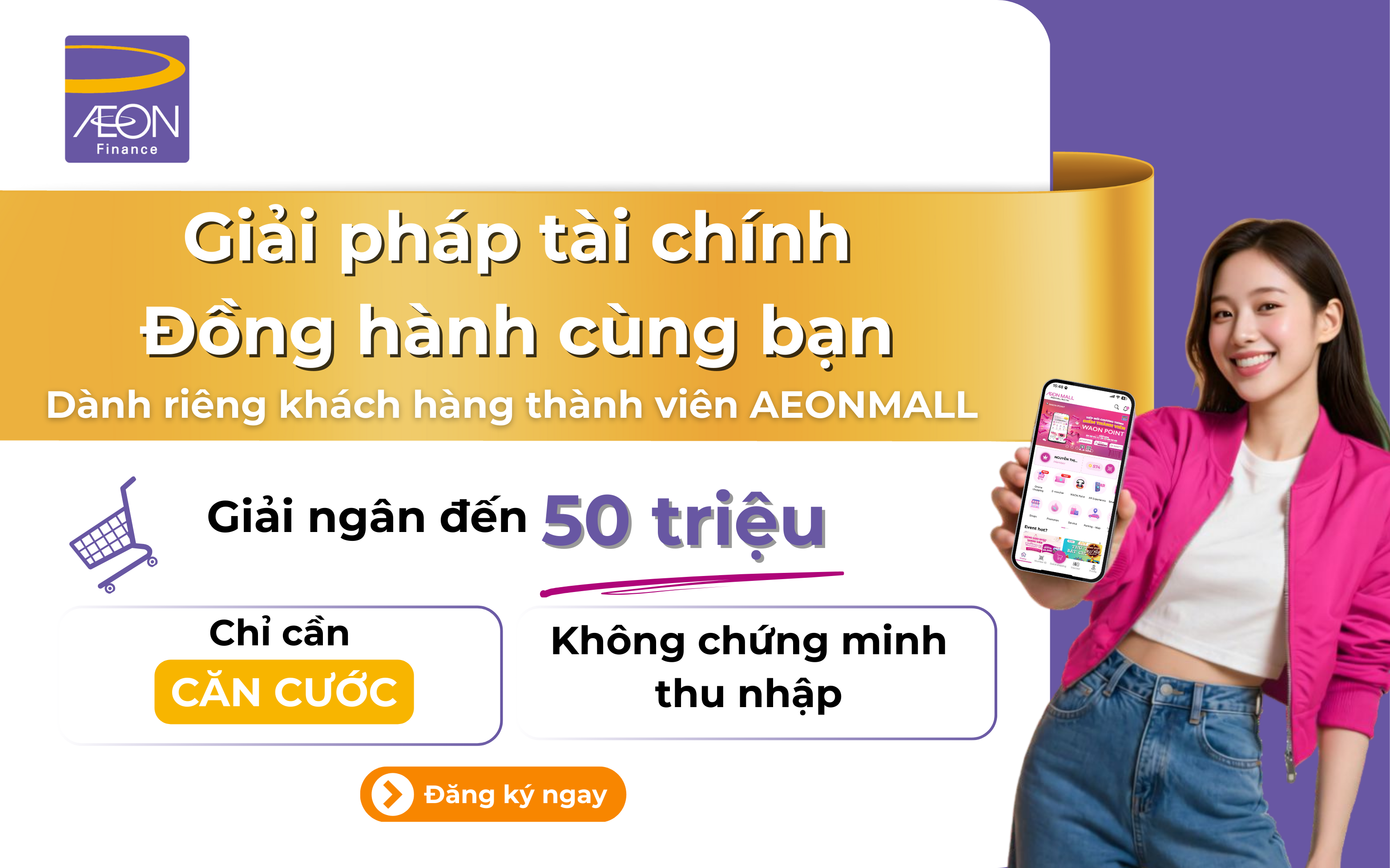 Ưu đãi đồng hành dành riêng cho khách hàng AEON MALL