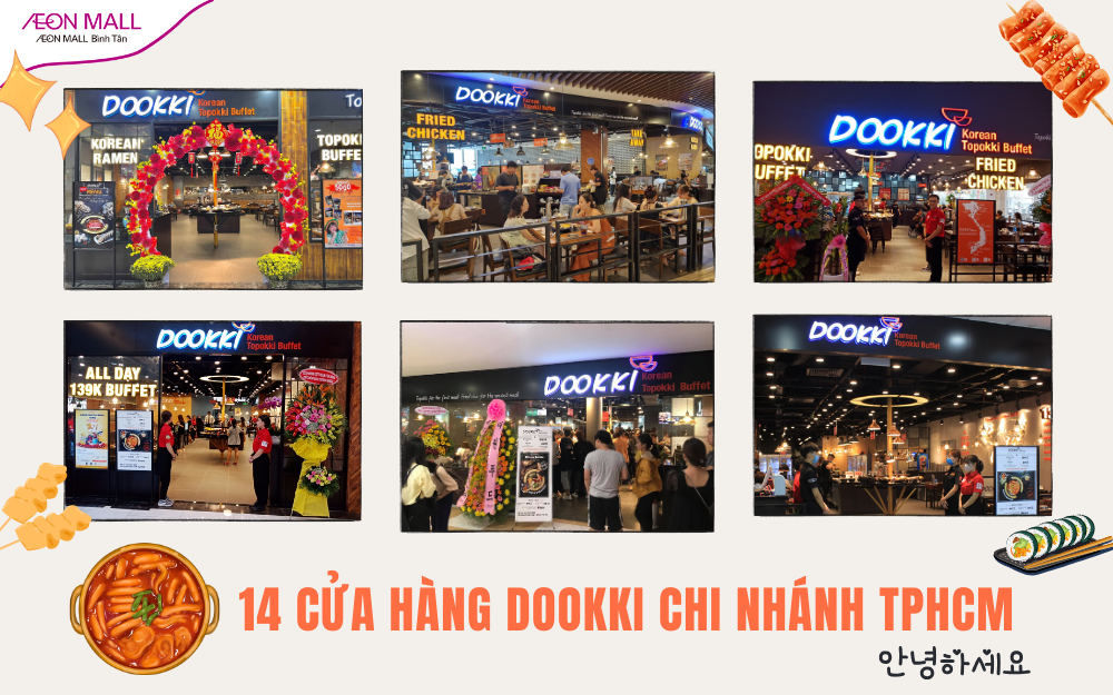Danh sách 14 cửa hàng Dookki chi nhánh TPHCM mới nhất