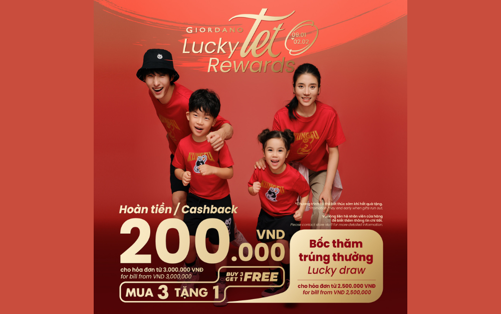 LUCKY TẾT REWARDS - ĐÓN LỘC ĐẦU NĂM