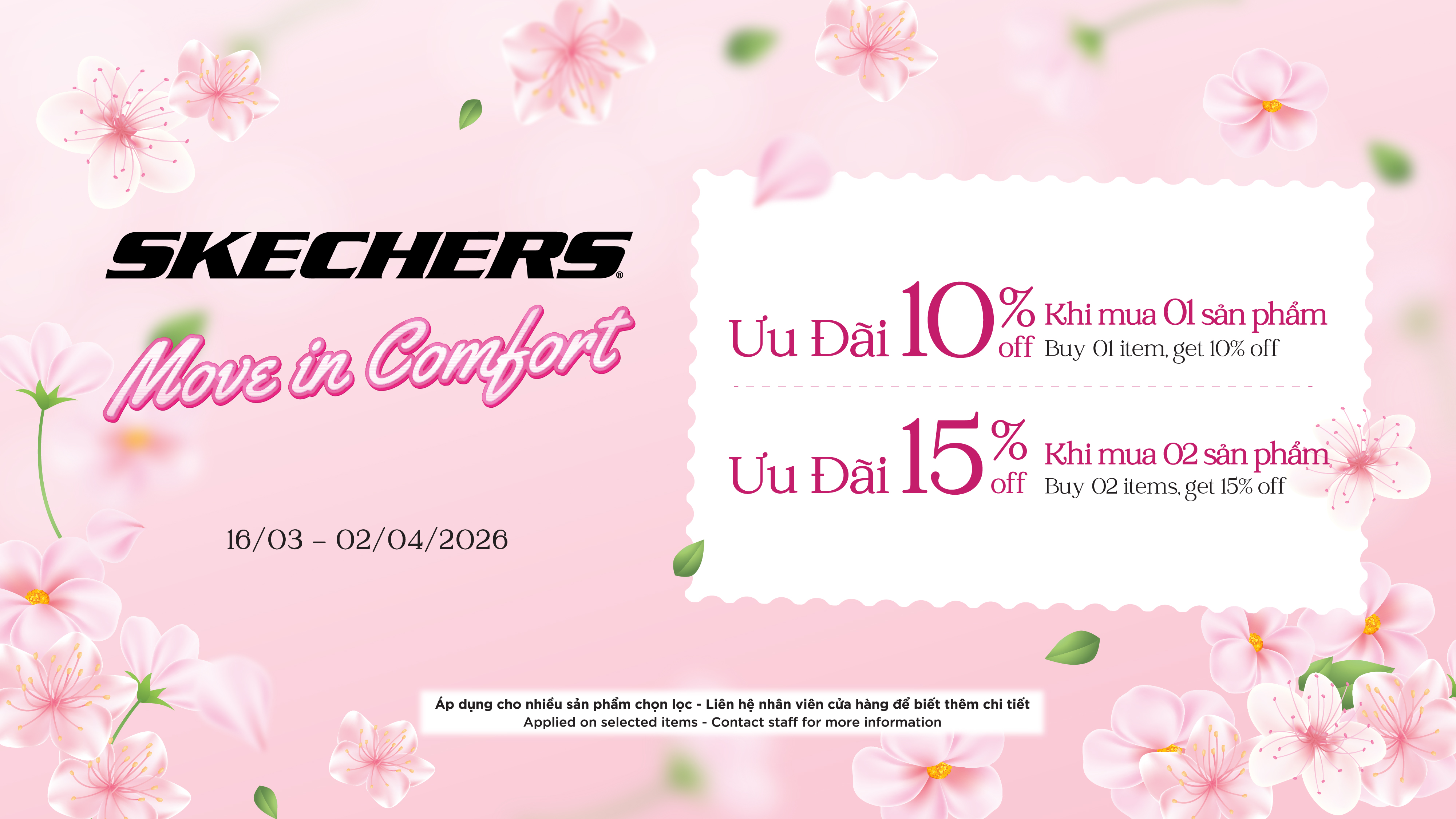 CHUYỂN ĐỘNG THOẢI MÁI, ƯU ĐÃI NHÂN ĐÔI