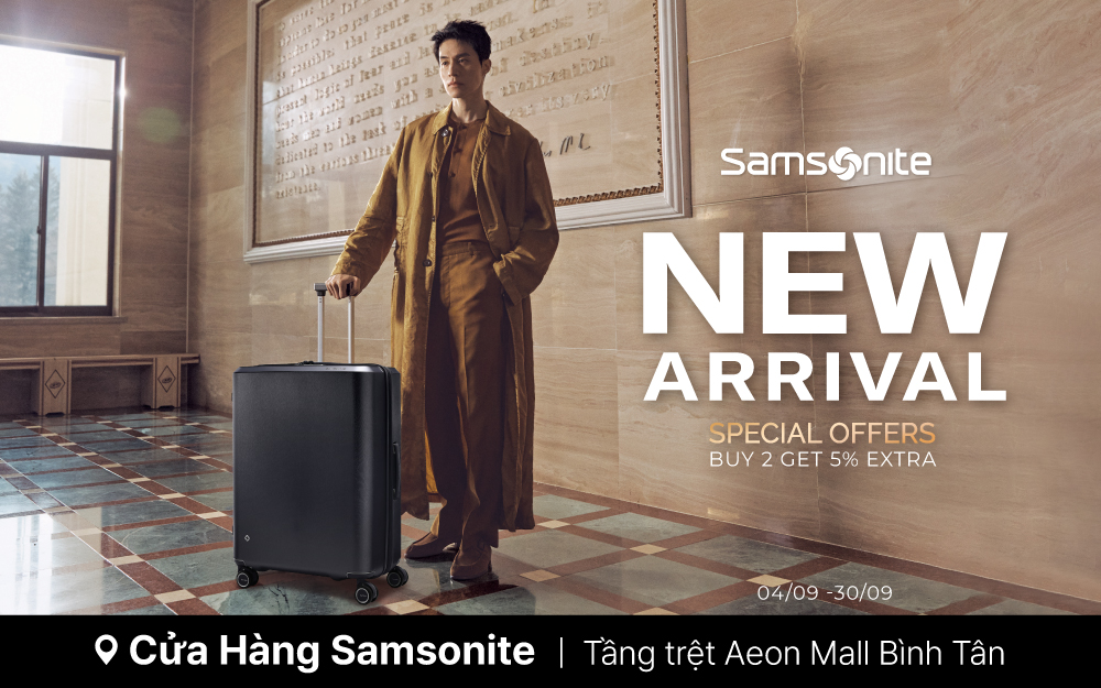 NEW SAMSONITE - NEW JOURNEYS: MUA 2 - GIẢM THÊM 5%