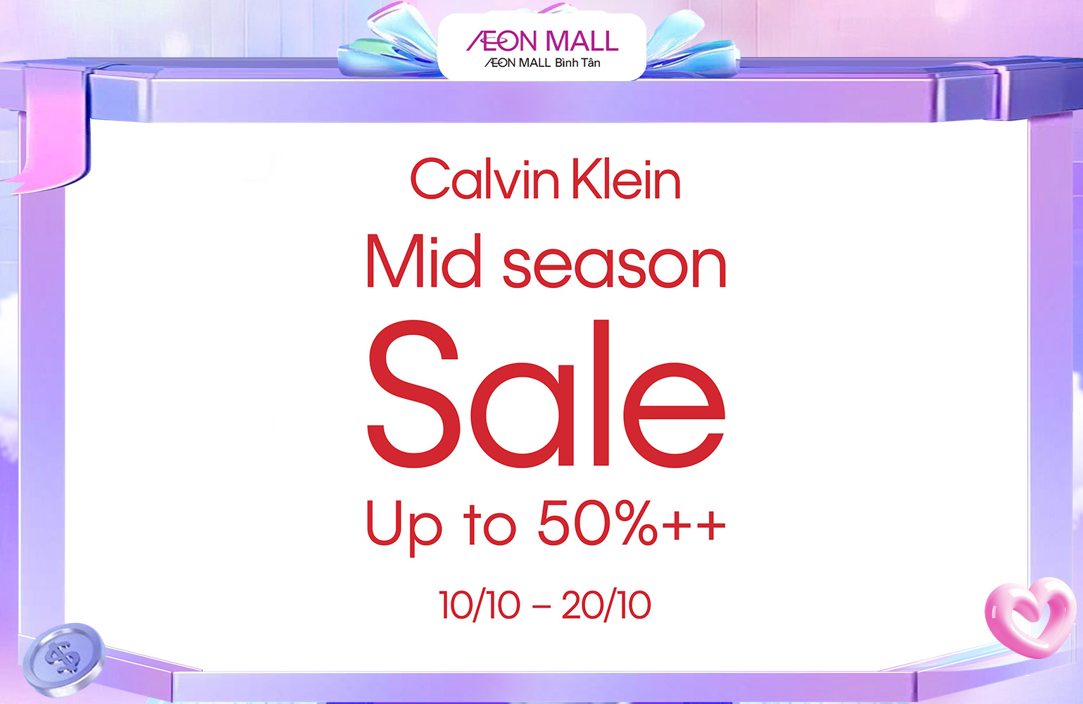 CALVIN KLEIN | MID SEASON SALE UP TO 50%++