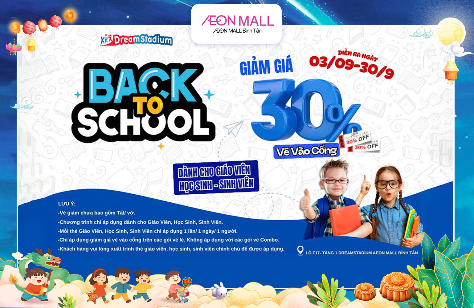 Dream Stadium - Back to school giảm giá 30%