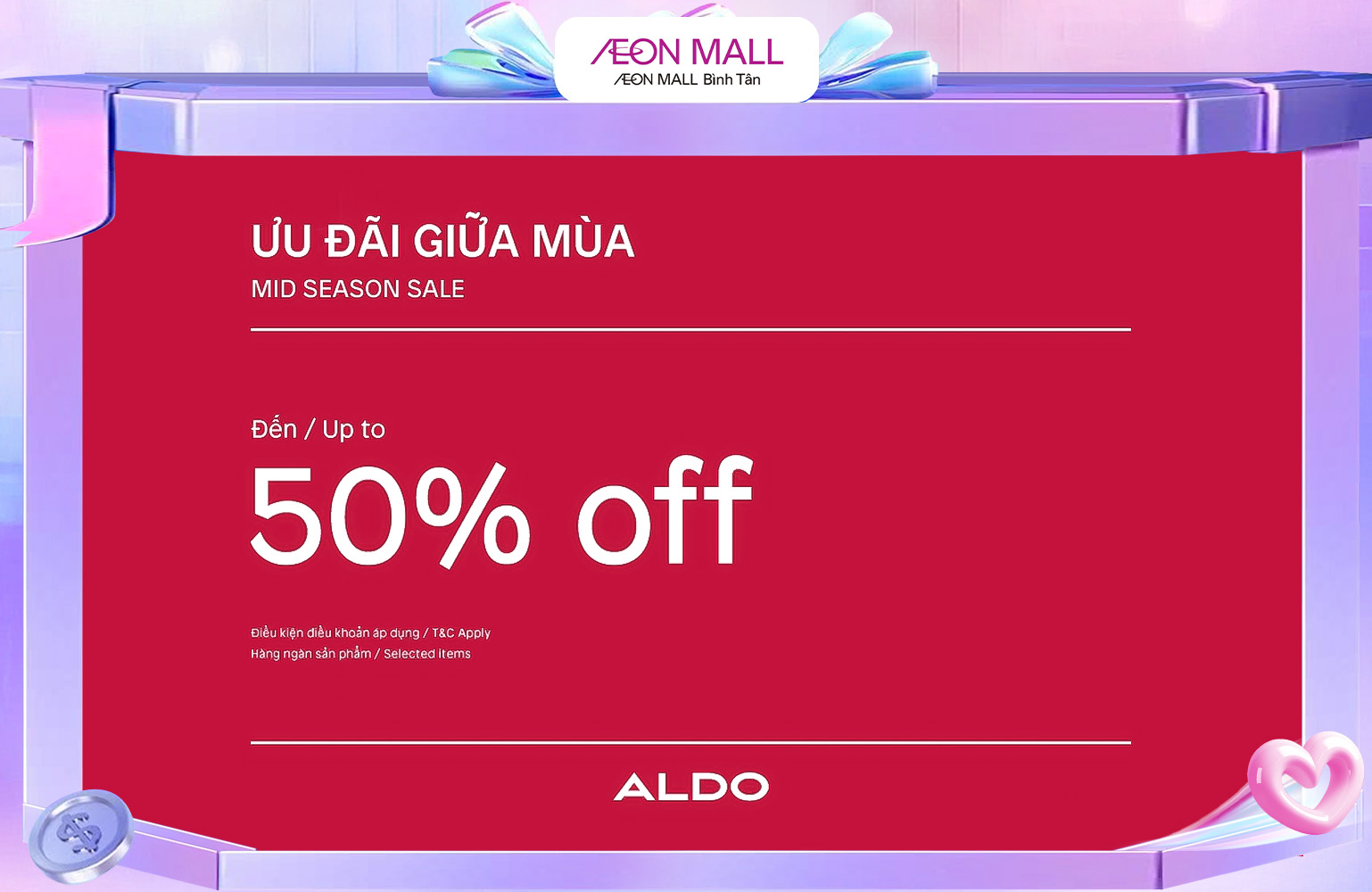 ALDO | MID SEASON SALE - GIẢM ĐẾN 50%