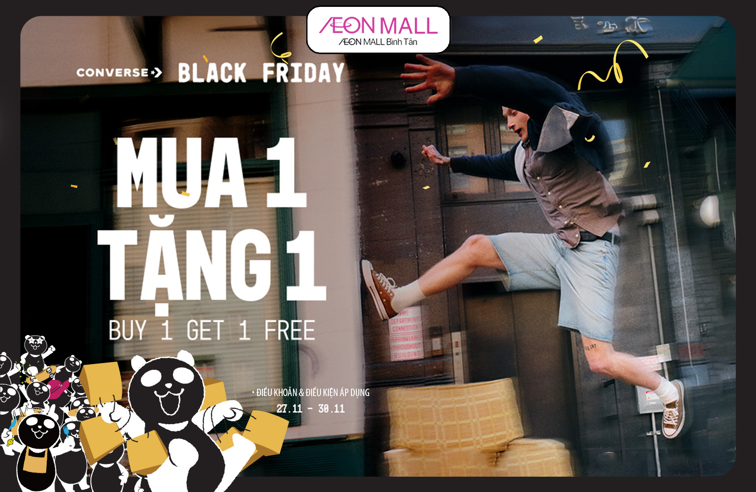 TIN NÓNG HỔI TỪ CONVERSE: MUA 1 TẶNG 1 - BLACK FRIDAY “ĐỈNH CHÓP” ĐẾN ĐÂY!