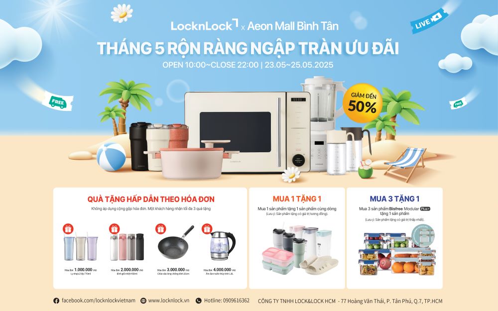 LocknLock - Tháng 5 rộn ràng - ngập tràn ưu đãi