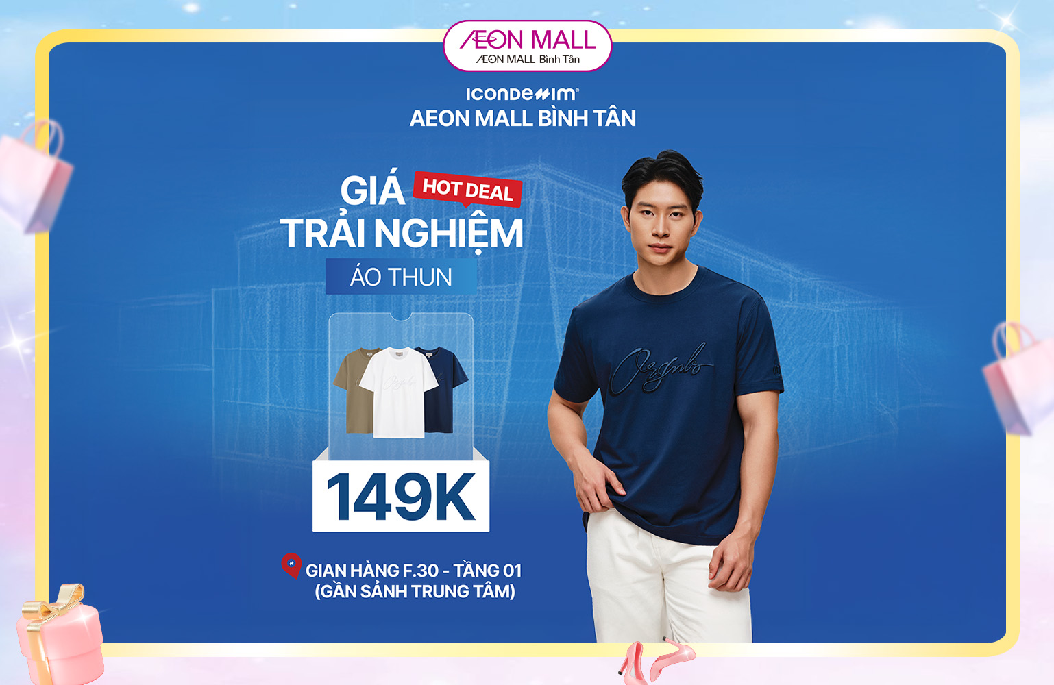 TRẢI NGHIỆM ÁO THUN ICONDENIM®  CHỈ TỪ 149,000 VNĐ