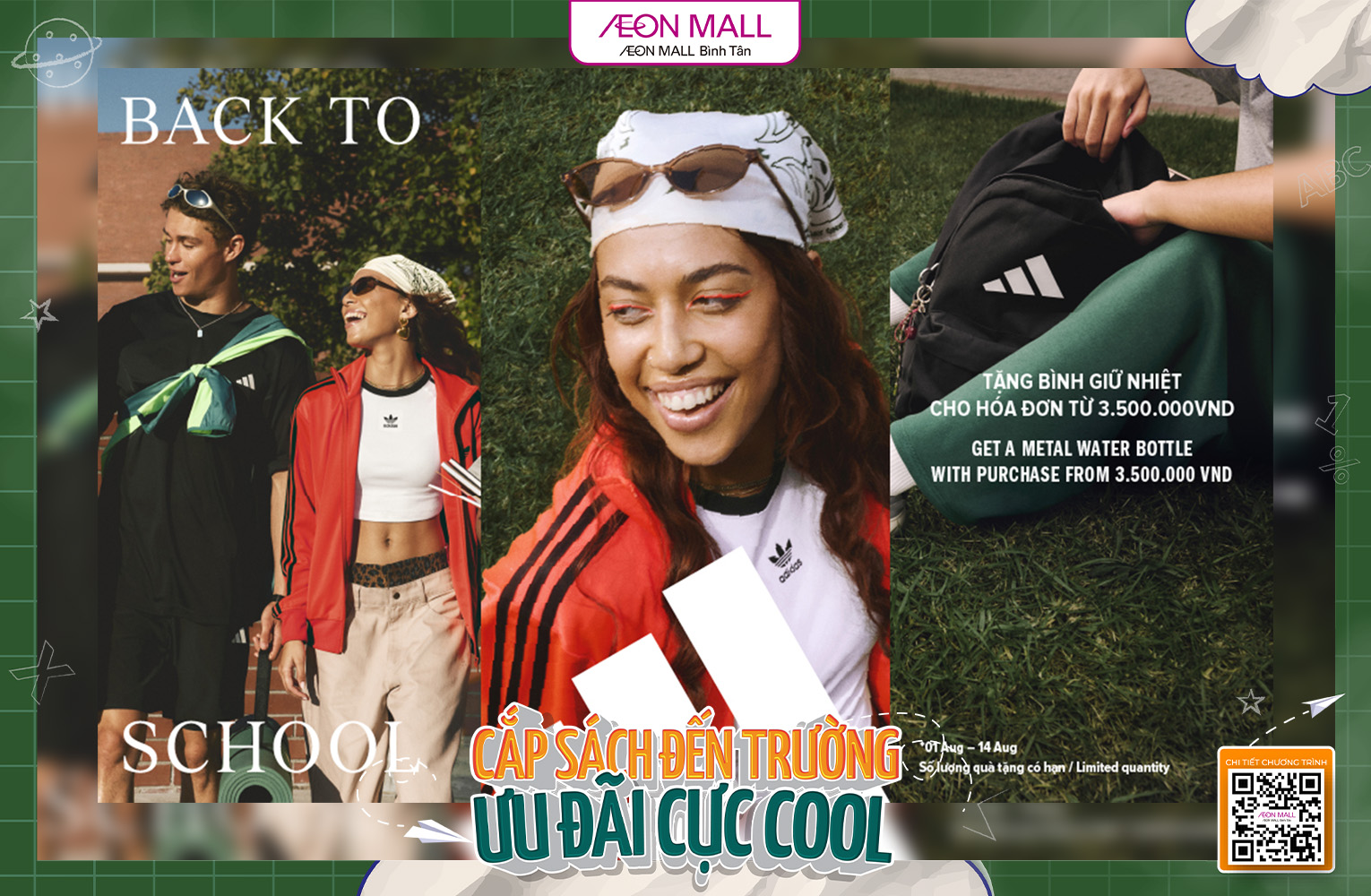 BACK TO SCHOOL – NHẬN QUÀ CỰC COOL CÙNG ADIDAS PHOENIX