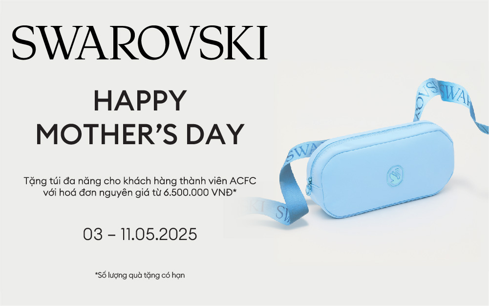 SWAROVSKI HAPPY MOTHER'S DAY | TẶNG TÚI ĐA NĂNG