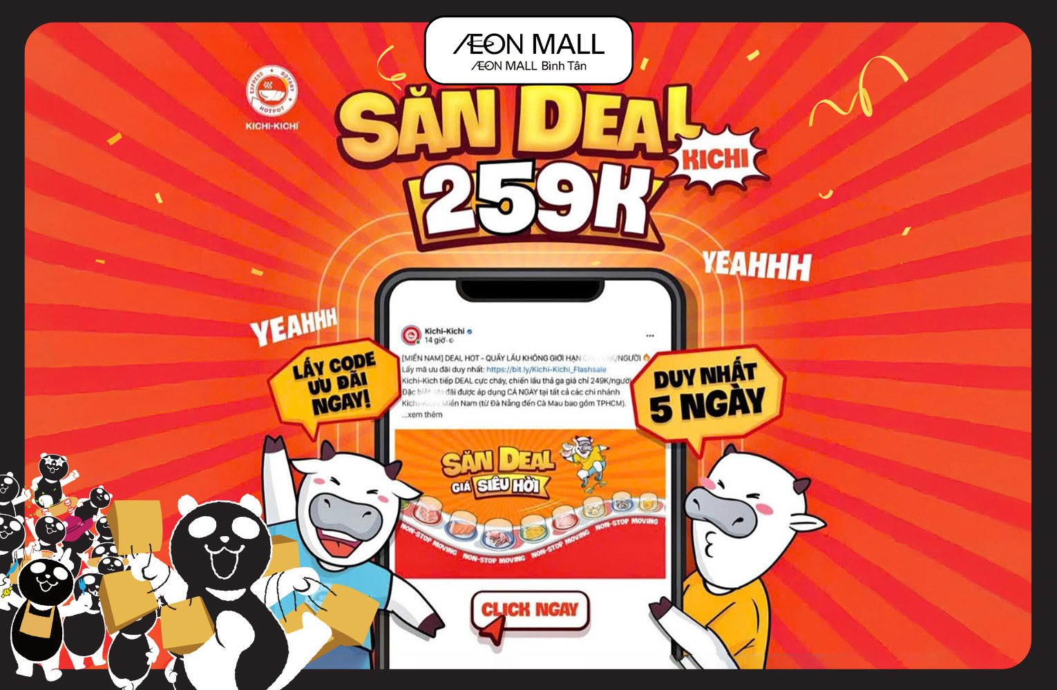 [KICHI KICHI AEON BÌNH TÂN] THÁNG 11 CẤP BÁO - PRO MAX CHỈ 259K GỌI ĐỒNG LẨU