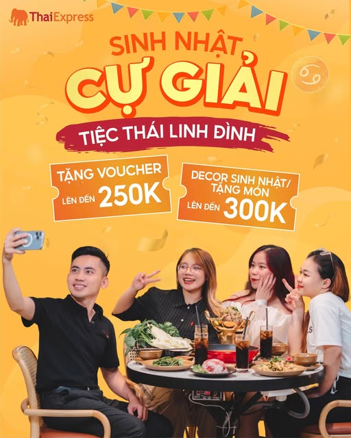 SINH NHẬT CỰ GIẢI - CHÂN ÁI THAIEXPRESS