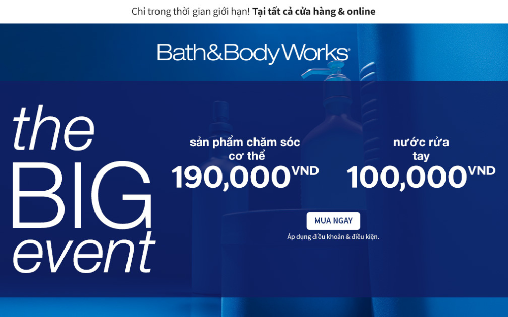 THE BIG EVENT trở lại tại Bath & Body Works
