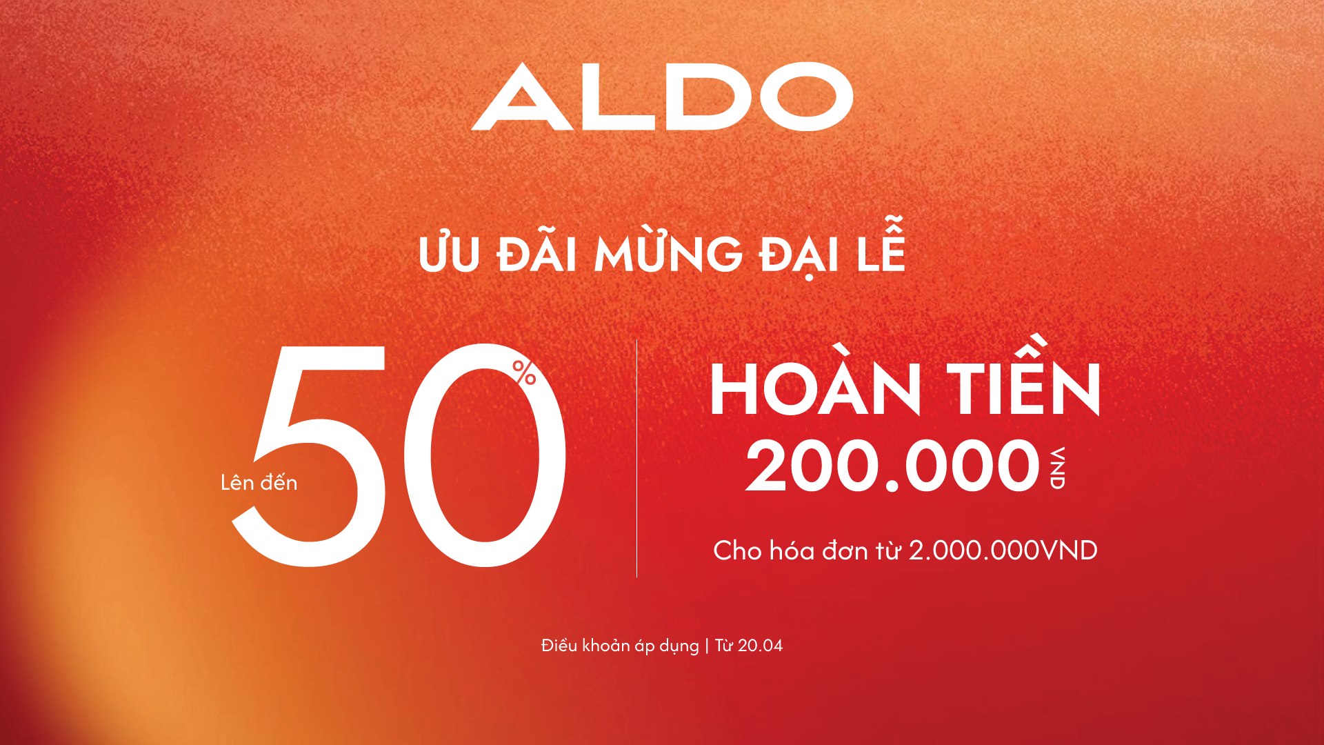 ALDO | ƯU ĐÃI MỪNG ĐẠI LỄ