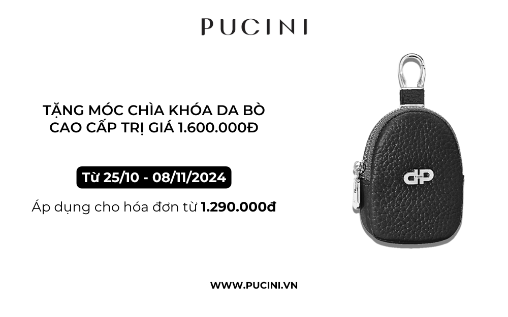 PUCINI | KHUYẾN MÃI TẶNG MÓC CHÌA KHÓA ĐỘC QUYỀN