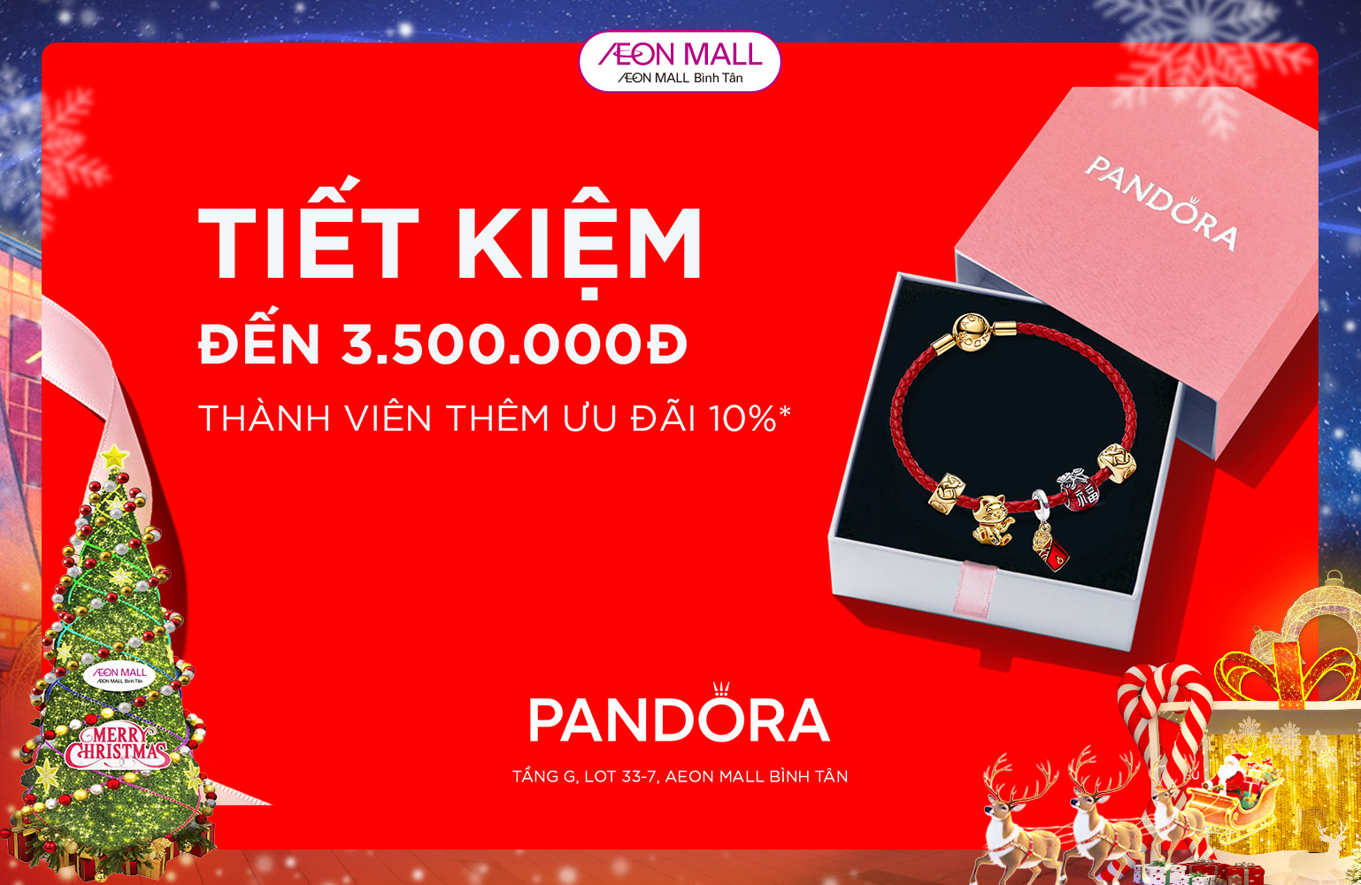 Xúng xính váy áo, lấp lánh kiêu sa. Lượn lờ phố xá, nàng đã ghé Pandora AEON MALL Bình Tân chưa ta?