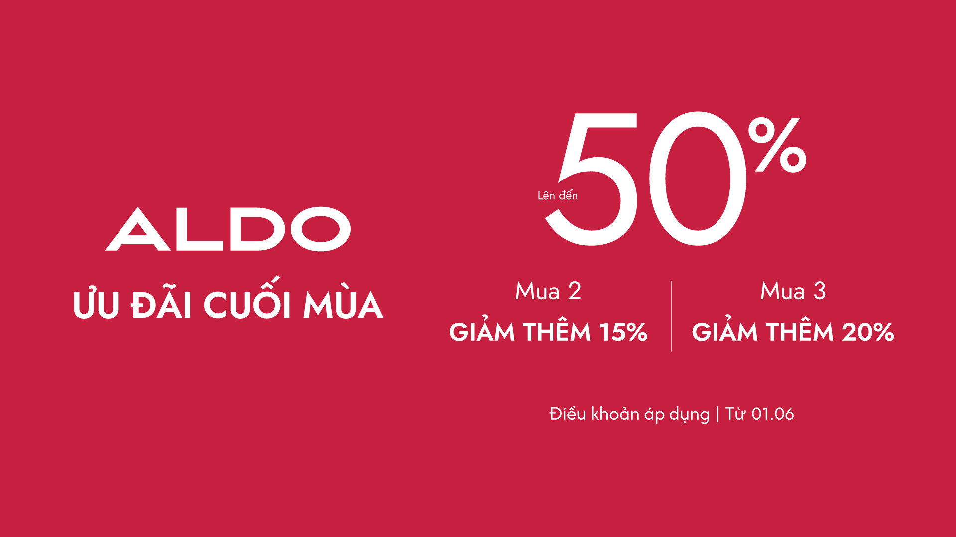 ALDO | ƯU ĐÃI CUỐI MÙA CHỈ TỪ 249K