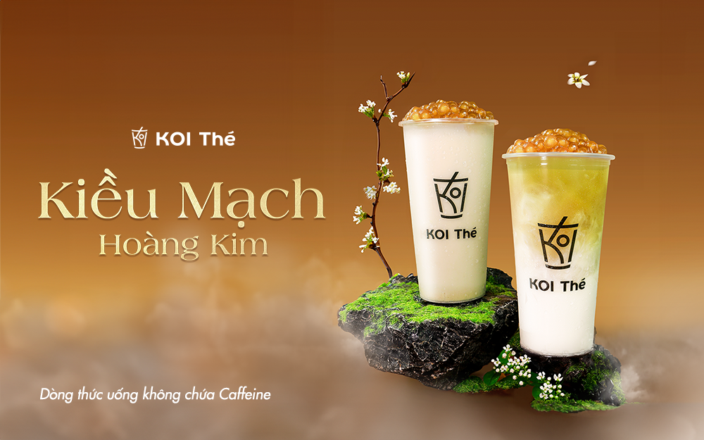 KOI THÉ ra mắt sản phẩm mới: Thức uống Non-Caffeine "Kiều Hoàng Yến Mạch"