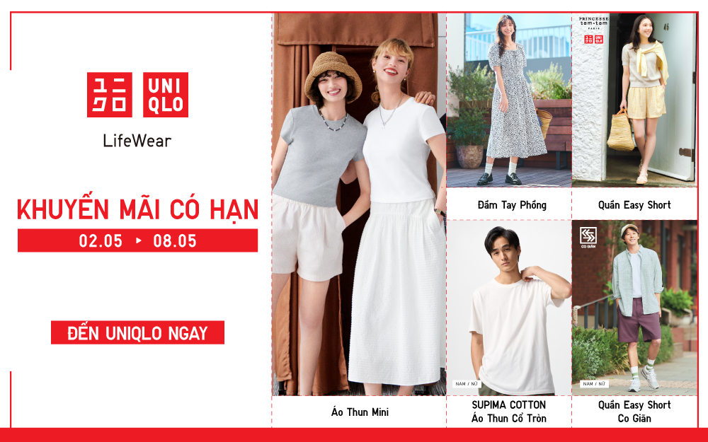 CHÀO HÈ PHONG CÁCH VỚI KHUYẾN MÃI CÓ HẠN TỪ 02 – 08.05