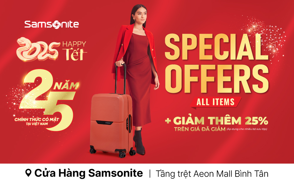 Mừng 25 năm Samsonite