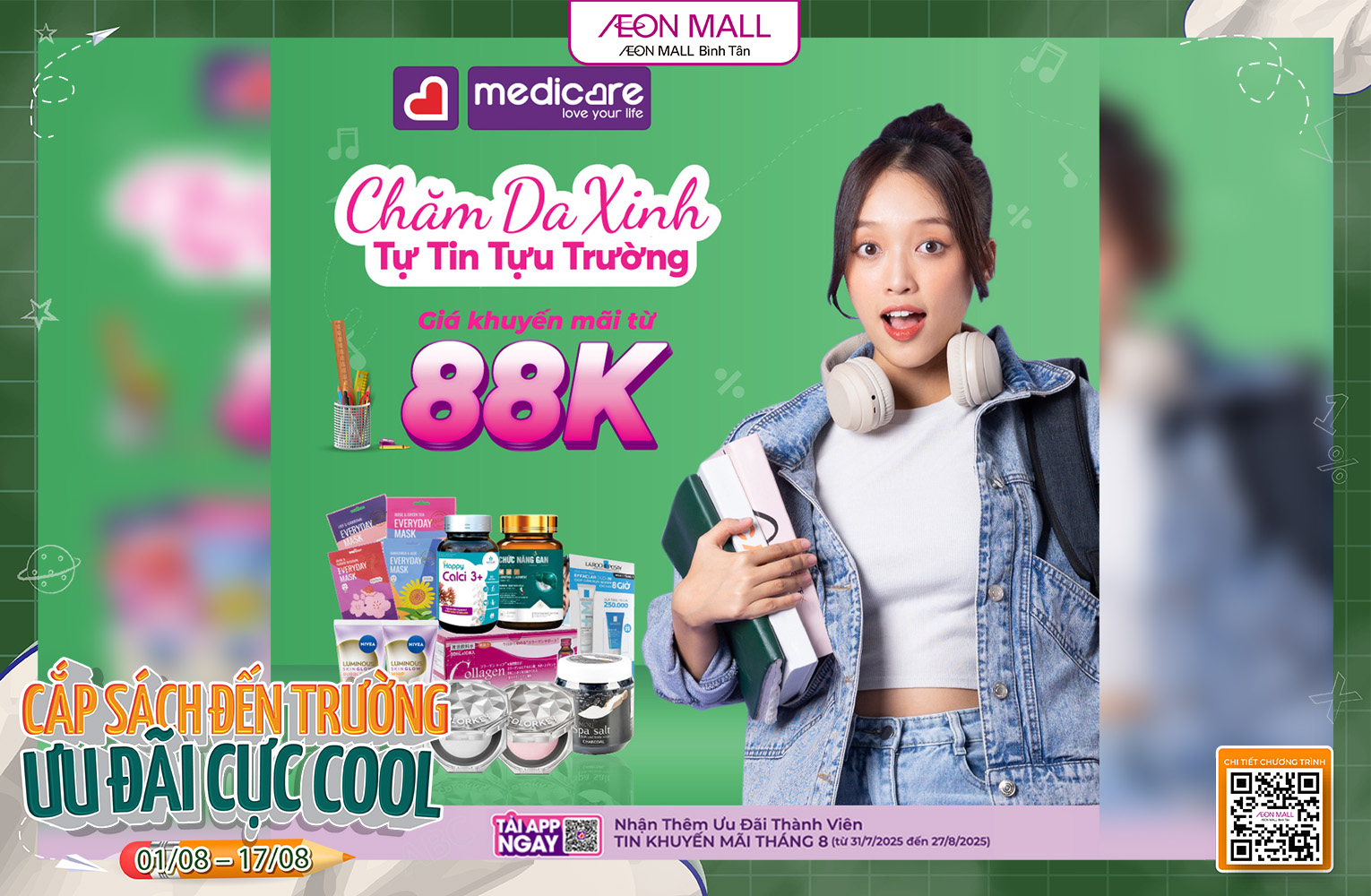 MEDICARE - CHĂM DA XINH, TỰ TIN TỰU TRƯỜNG