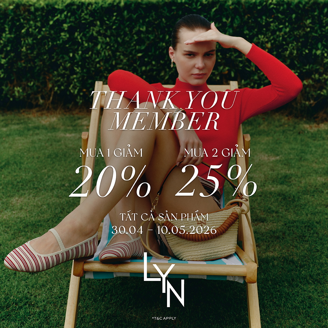 THANK YOU MEMBER - Mua 1 giảm 20%, Mua 2 giảm 25%