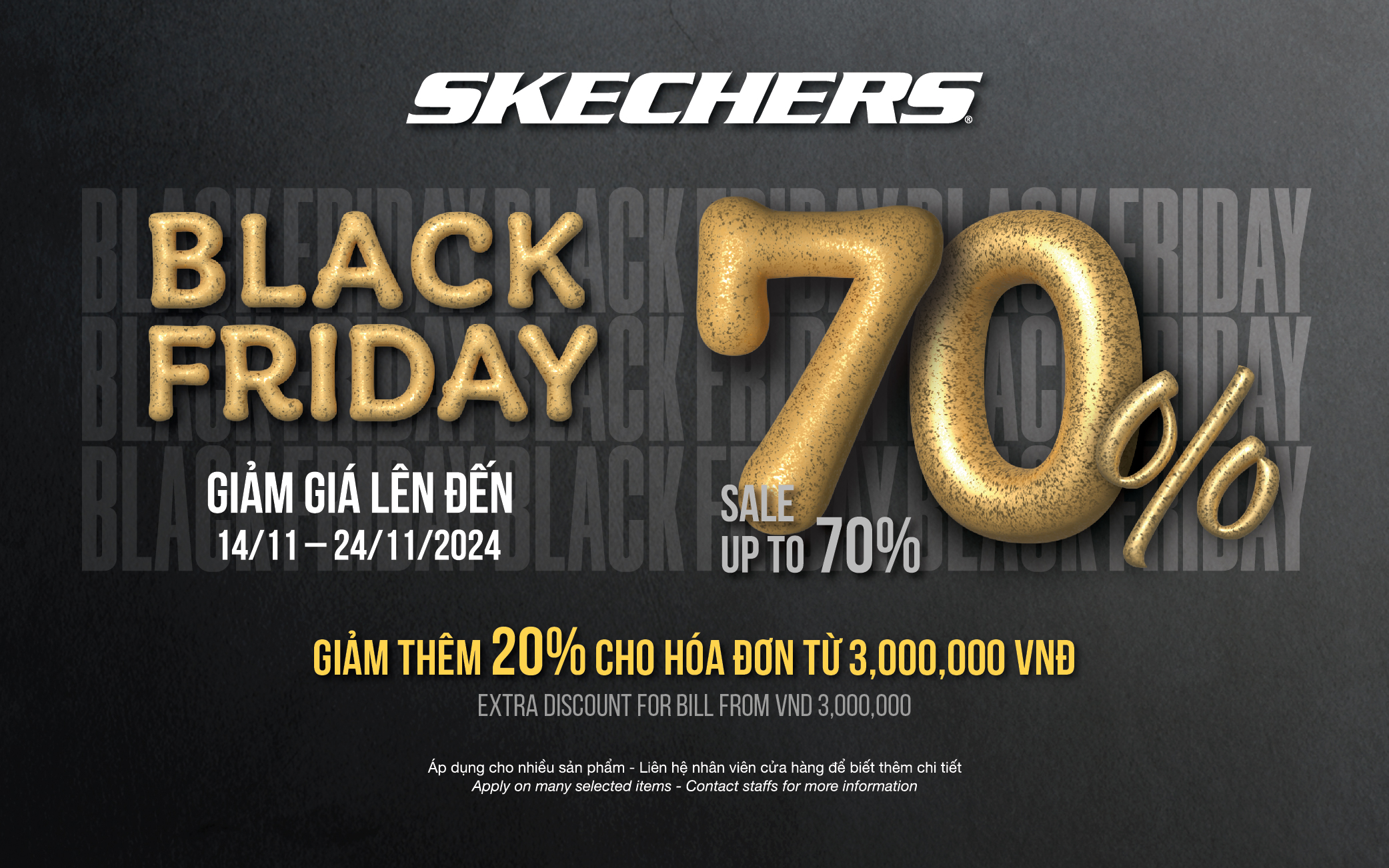 SKECHERS BLACK FRIDAY - SIÊU SALE CUỐI NĂM​​