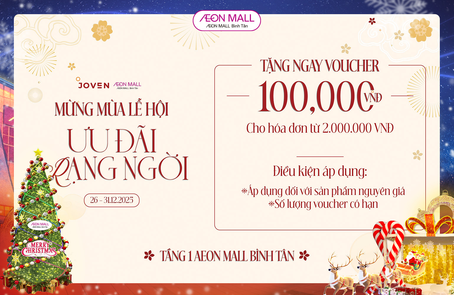 JOVEN |  RẠNG NGỜI ĐÓN LỄ HỘI CÙNG ƯU ĐÃI ĐẶC BIỆT