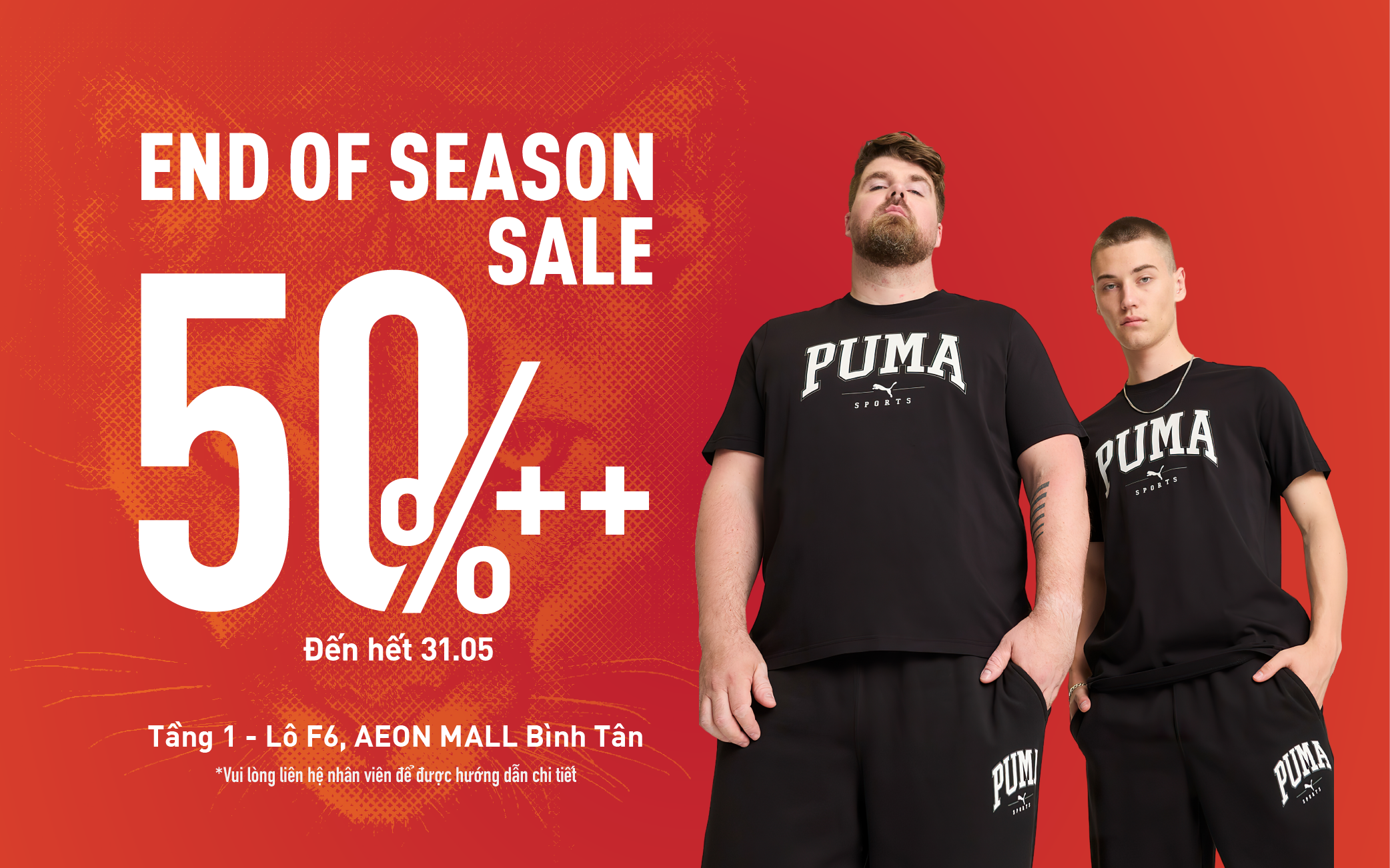 PUMA END OF SEASON SALE UP TO 50%++
