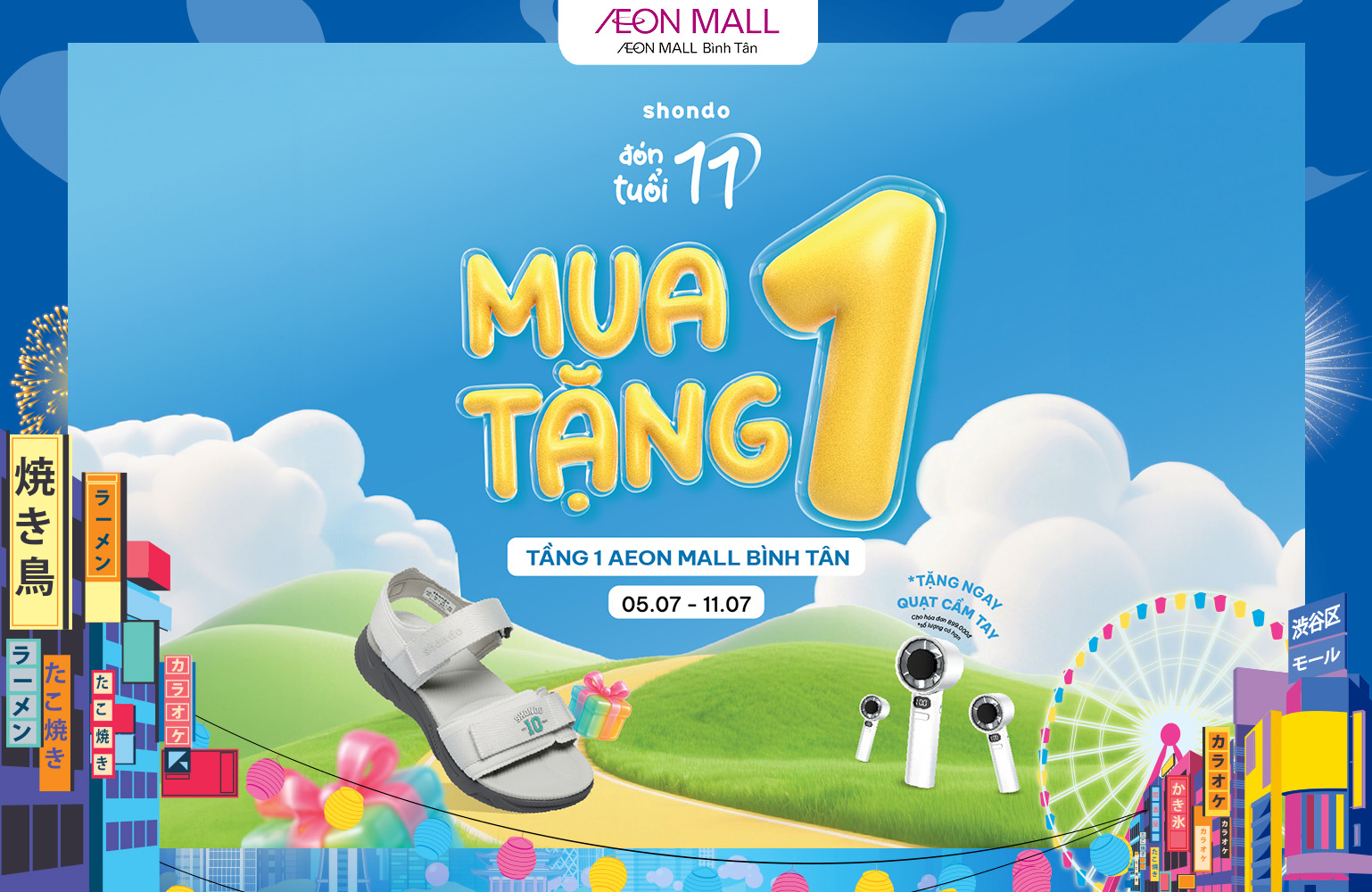 SHONDO MỪNG SINH NHẬT 11 - MUA 1 TẶNG 1