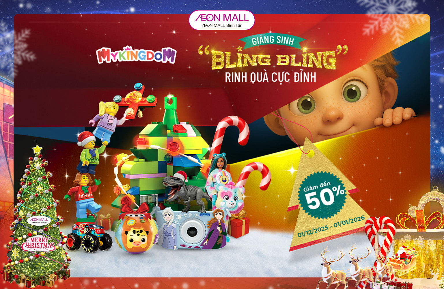 [XMAS 2025] GIÁNG SINH “BLING BLING” – RINH QUÀ CỰC ĐỈNH!