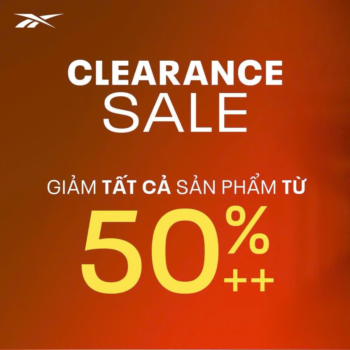 REEBOK - CLEARANCE SALE | 50%++ OFF ALL ITEMS