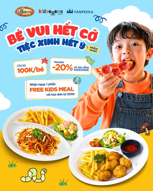 BÉ VUI HẾT CỠ – TIỆC XINH HẾT Ý CÙNG AL FRESCO’S x KIDZOOONA