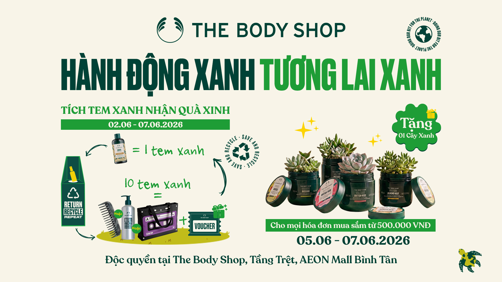 GIEO HÀNH ĐỘNG NHỎ, ƯƠM TƯƠNG LAI XANH