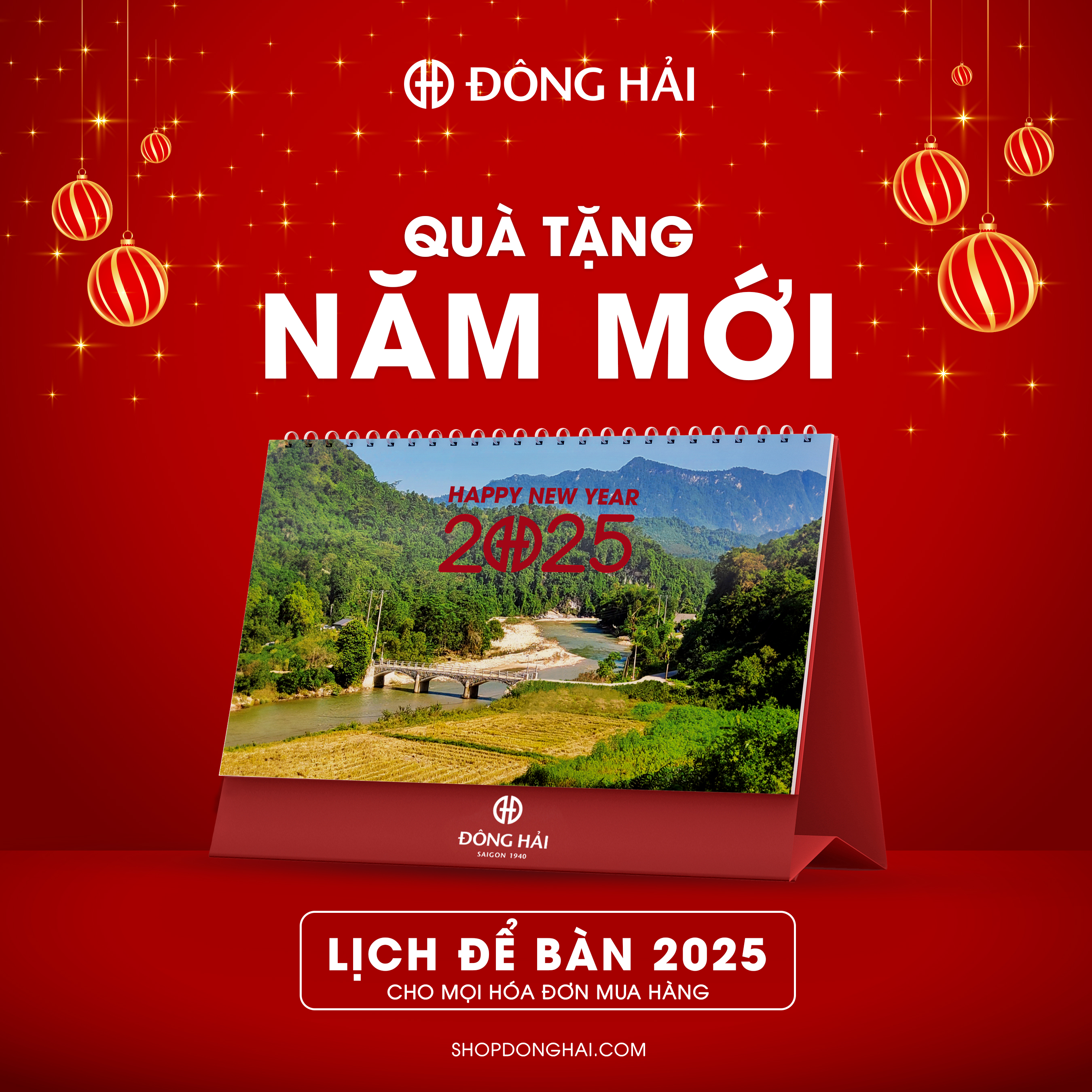 Tặng Lịch Đông Hải 2025 cho mọi đơn hàng