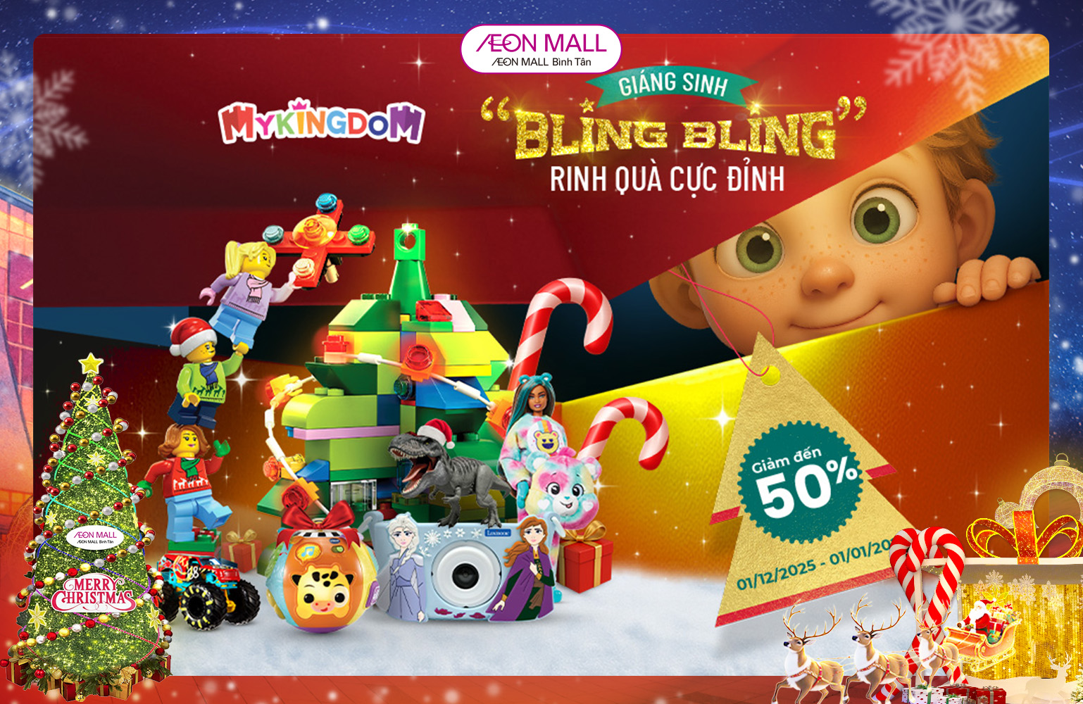 [XMAS 2025] GIÁNG SINH “BLING BLING” – RINH QUÀ CỰC ĐỈNH!