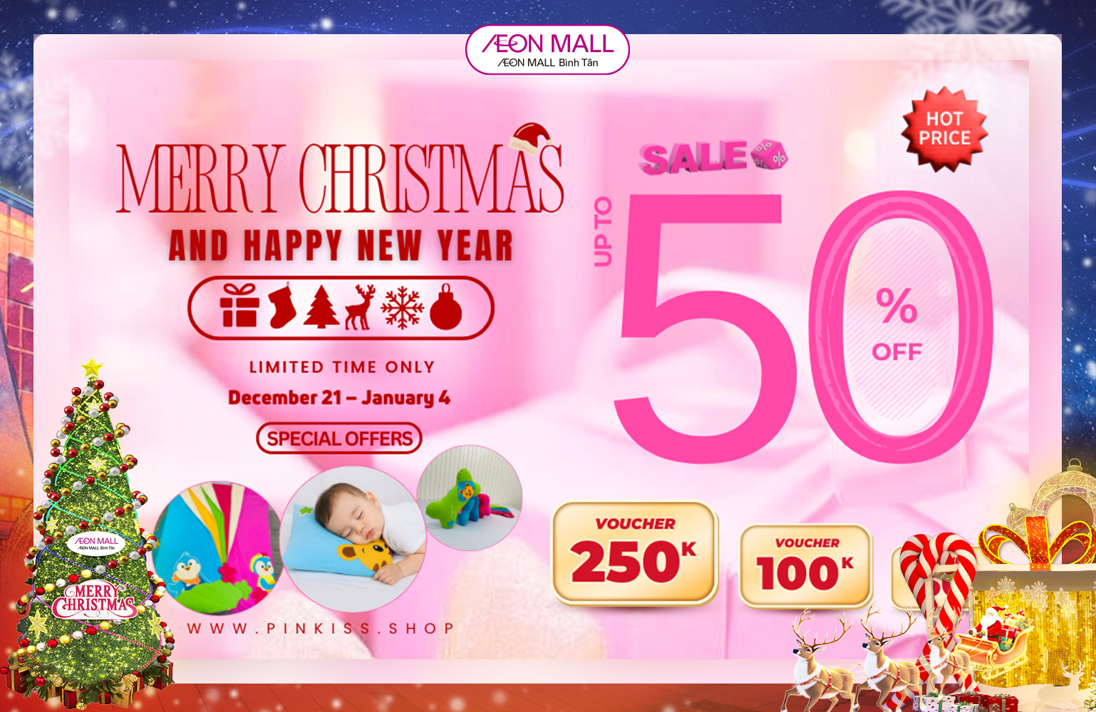 MERRY CHRISTMAS & HAPPY NEW YEAR cùng Pinkiss!