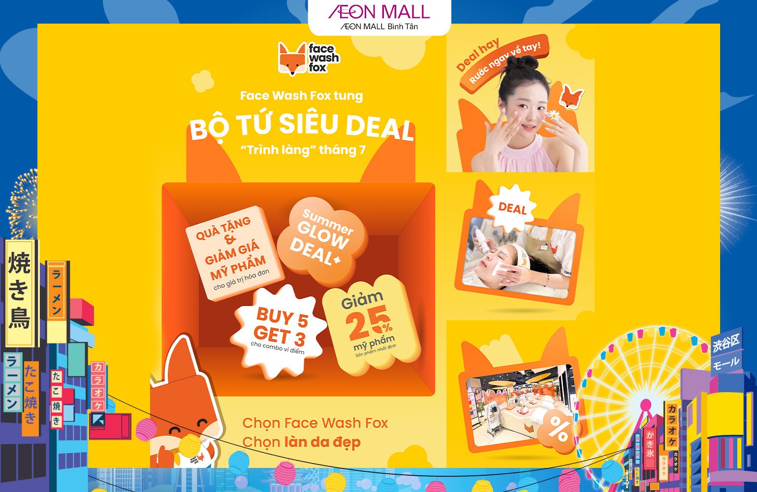 FACE WASH FOX - DA XINH, MẶT ĐẸP + SIÊU SALE THÁNG 7