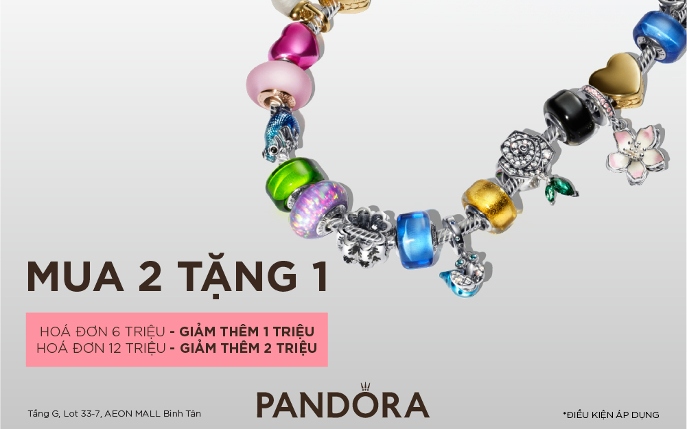 [PANDORA] MUA 2 TẶNG 1 - GIẢM THÊM 2.000.000Đ