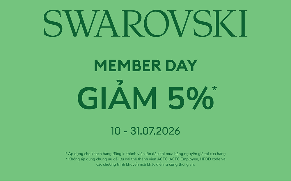 SWAROVSKI | MEMBER DAY - ƯU ĐÃI ĐĂNG KÝ THÀNH VIÊN MỚI